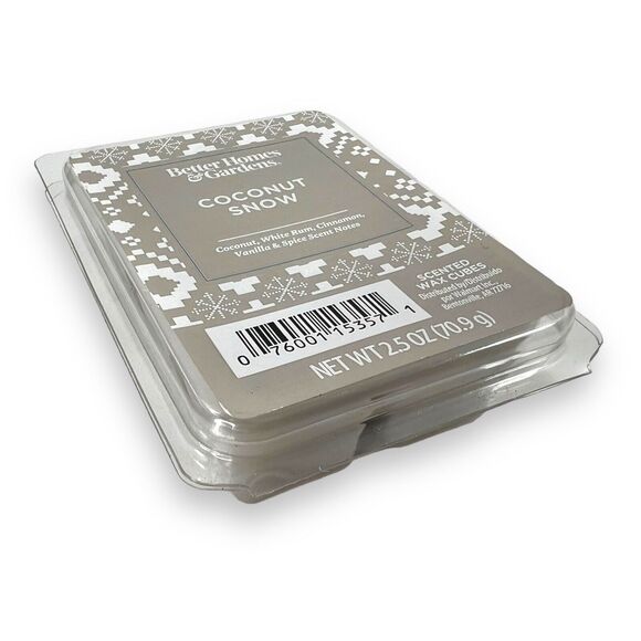 3-Pack BH&G COCONUT SNOW Wax Cube Melts Winter Holiday Food Tropical Christmas - Picture 14 of 16